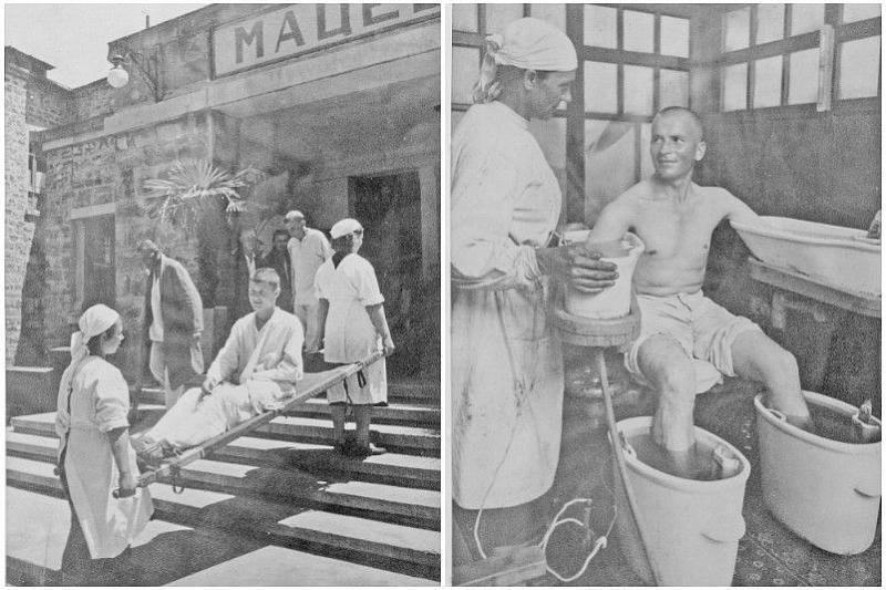Большую роль в лечении раненых солдат сыграли знаменитые мацестинские грязевые ванны.