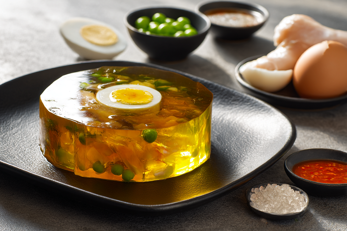 Такой холодец вы не пробовали - курица и кальмар: неожиданно нежно и очень по-праздничному