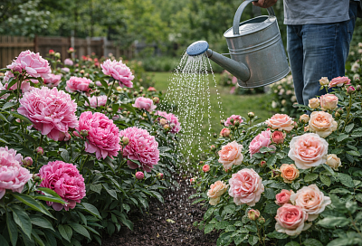Пионам и розам весной – обязаловка: 1 схема для клумб и роскошное цветение обеспечено