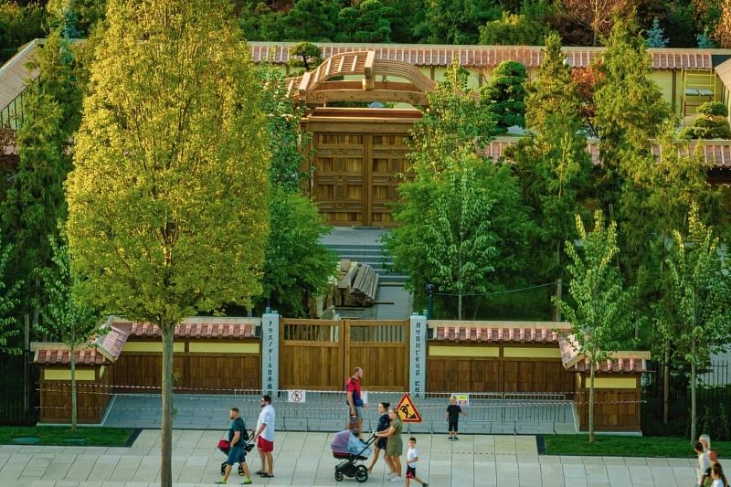 Новая достопримечательность: появились фото строящегося в парке Галицкого японского сада