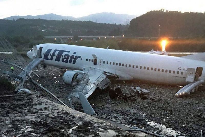 СК завершил следствие по факту инцидента с самолетом в Сочи в 2018 году