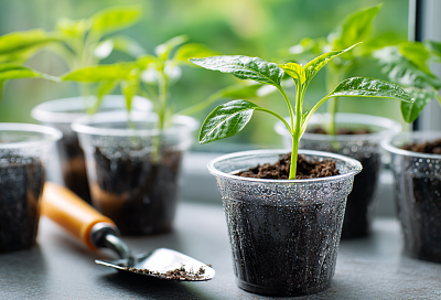 Пикировка перца: как правильно пересадить рассаду с заглублением стебля