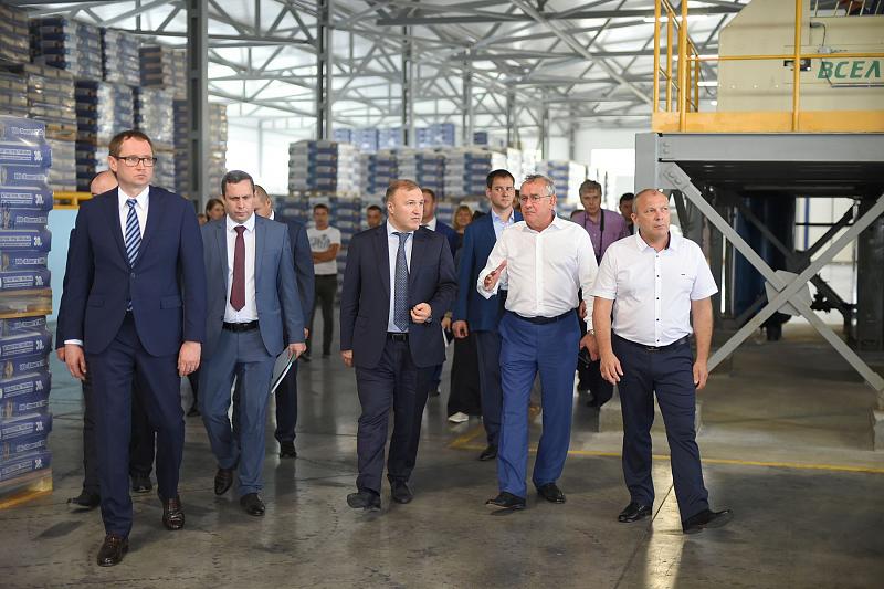 В Адыгее открылся новый завод по производству сухих строительных смесей