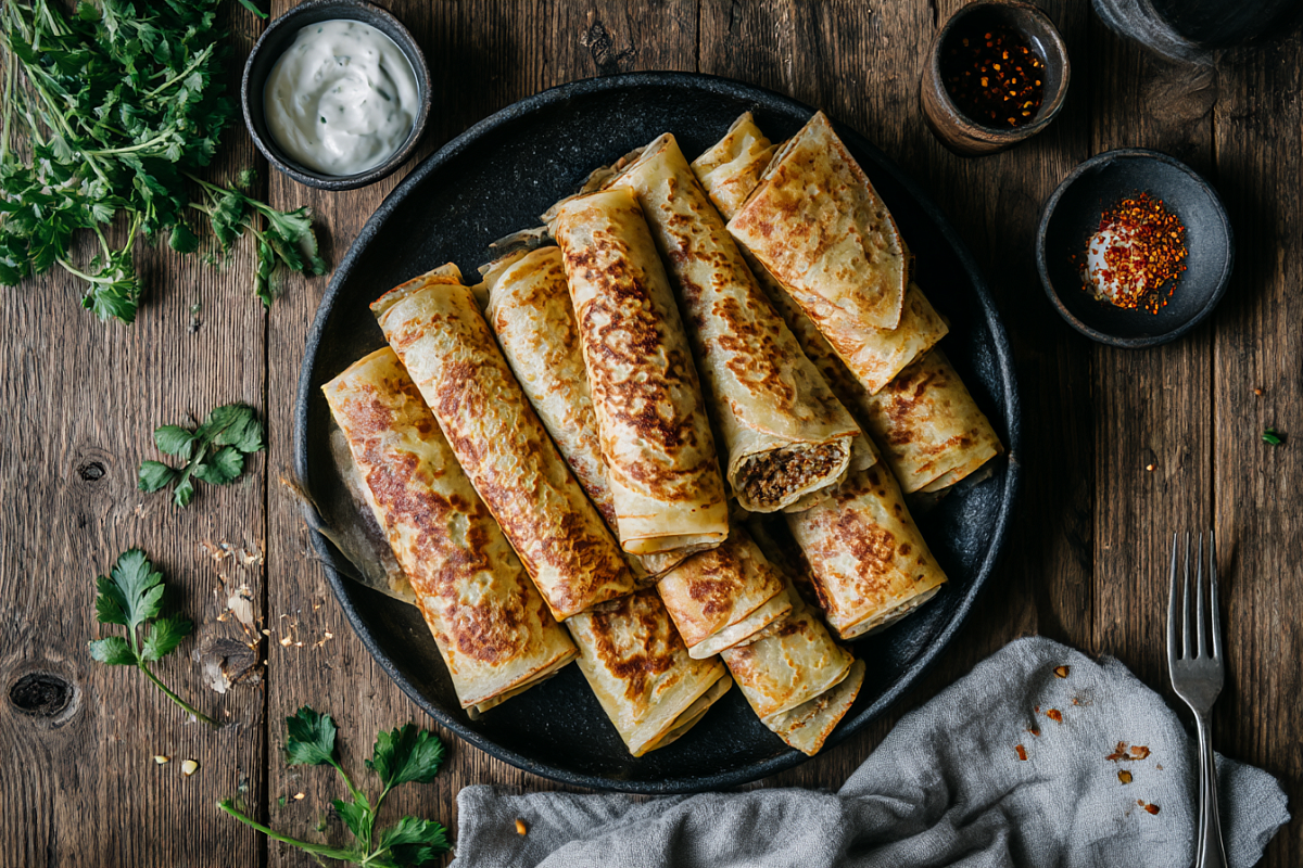 Грузинские блины с мясом: исчезают быстрее, чем вы успеете их пожарить