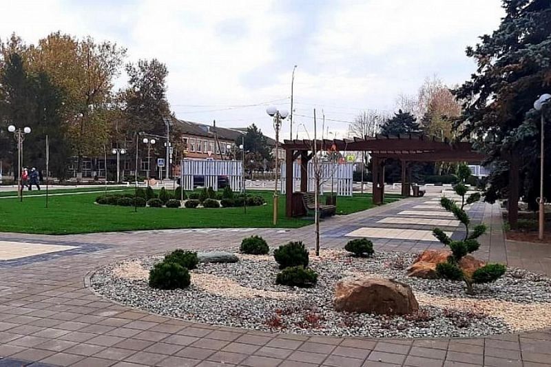 Четыре общественные территории реконструировали в Славянском районе в рамках нацпроекта