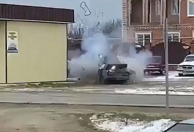 Неизвестные подорвали автомобиль в Краснодарском крае