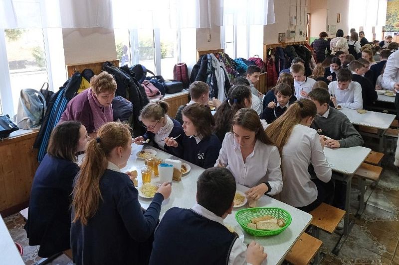 В Краснодарском крае на организацию бесплатного горячего питания для учеников 1-4 классов в 2022 году выделили 3,9 млрд рублей