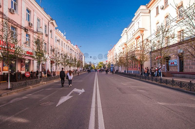 В выходные улицу Красную в Краснодаре откроют для пешеходов
