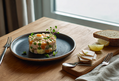 Сделайте оливье в 100 раз вкуснее: секрет в икорном майонезе