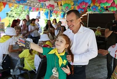 Губернатор Вениамин Кондратьев посетил праздник в честь Дня защиты детей в Краснодаре 
