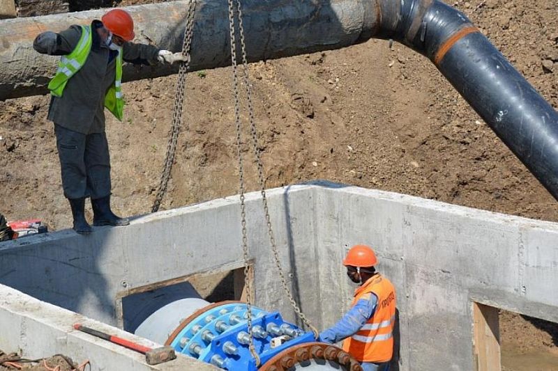 В Успенском районе  в рамках нацпроекта «Экология» достроили водопровод