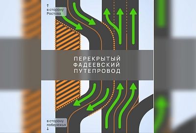 С 20 декабря изменится схема движения на трассе М-4 «Дон» в районе Фадеевского путепровода