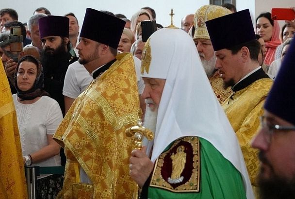 Патриарх Кирилл освятил новый храм в Новороссийске