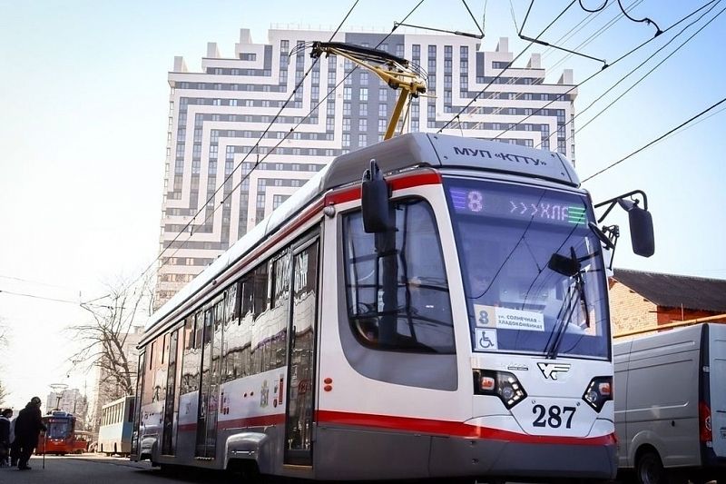 Схема движения пяти трамвайных маршрутов изменится в Краснодаре