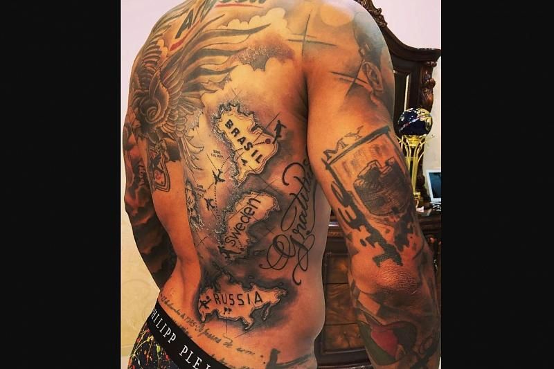 Форвард «Краснодара» Ари сделал татуировки со странами, в которых играл