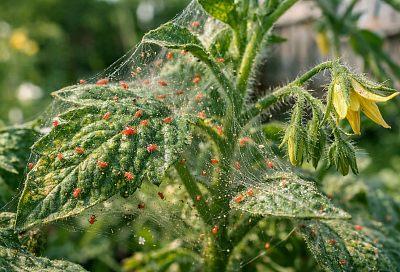 Паутинный клещ сгинул с теплицы после 1 схемы: растения стали плодоносить в 3 раза больше и не болеют