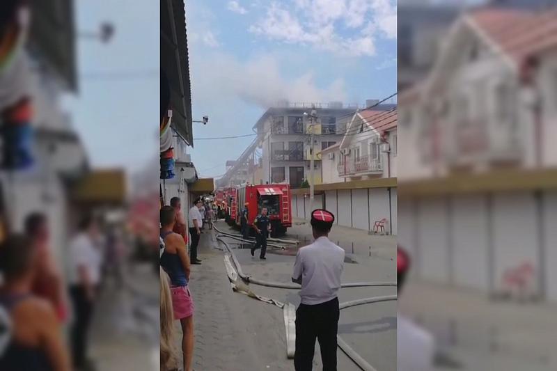 В Анапе произошел крупный пожар в гостинице