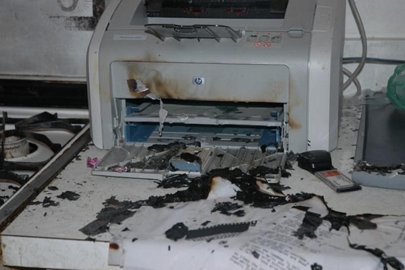 Причиной переполоха в краснодарской школе стал загоревшийся принтер