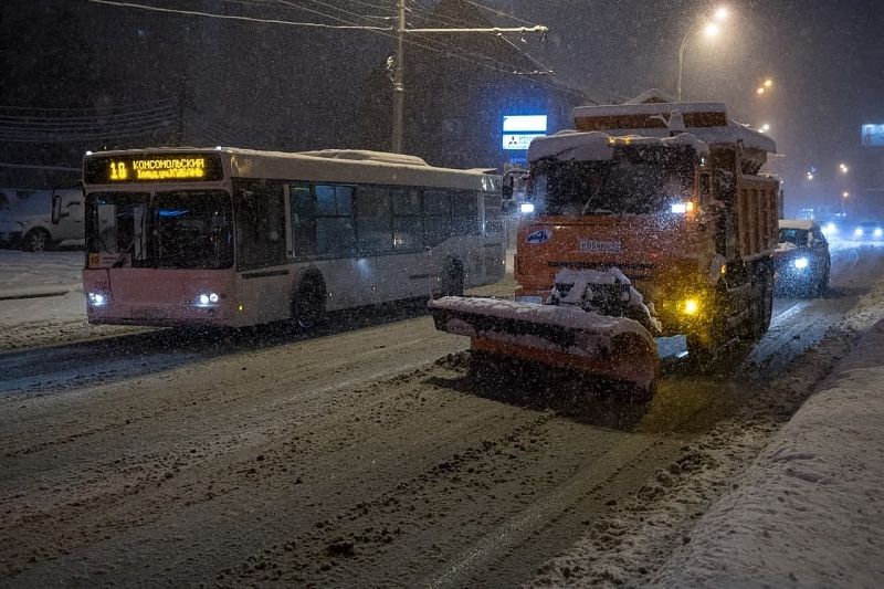 В мэрии Краснодара отчитались о расчистке дорог от снега
