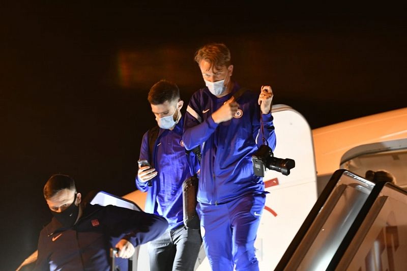 Футболисты "Челси" прилетели в Краснодар