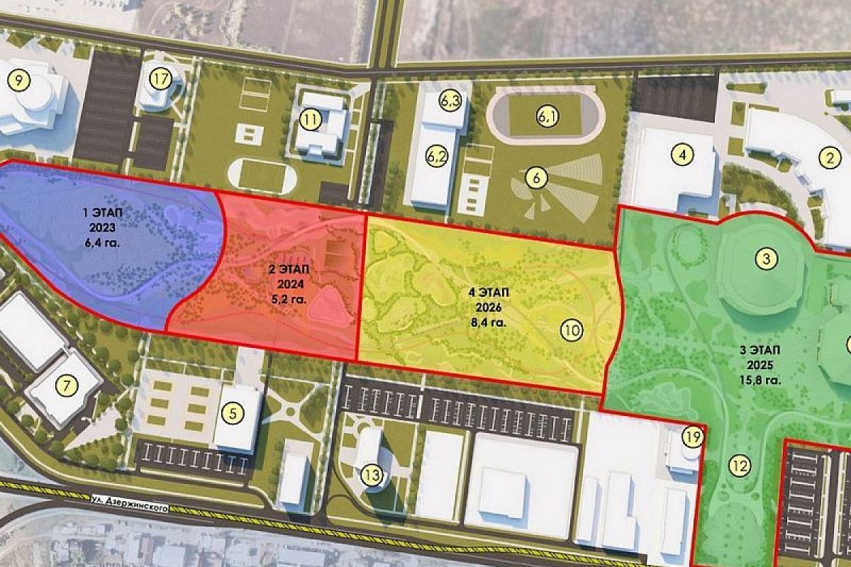 Концепцию благоустройства разработали в «Городе спорта» в Краснодаре