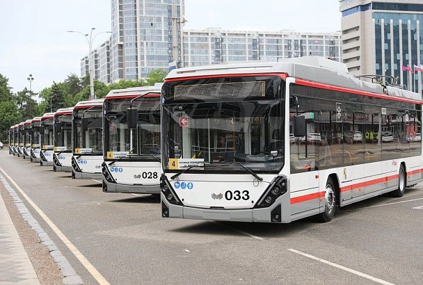 Новые троллейбусы с увеличенным запасом автономного хода вышли на линию в Краснодаре