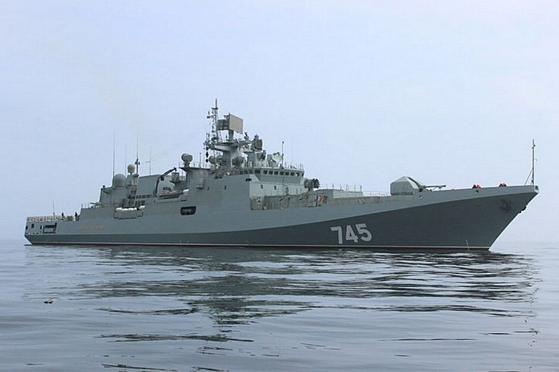 Экипаж фрегата «Адмирал Григорович» провел ракетные стрельбы 