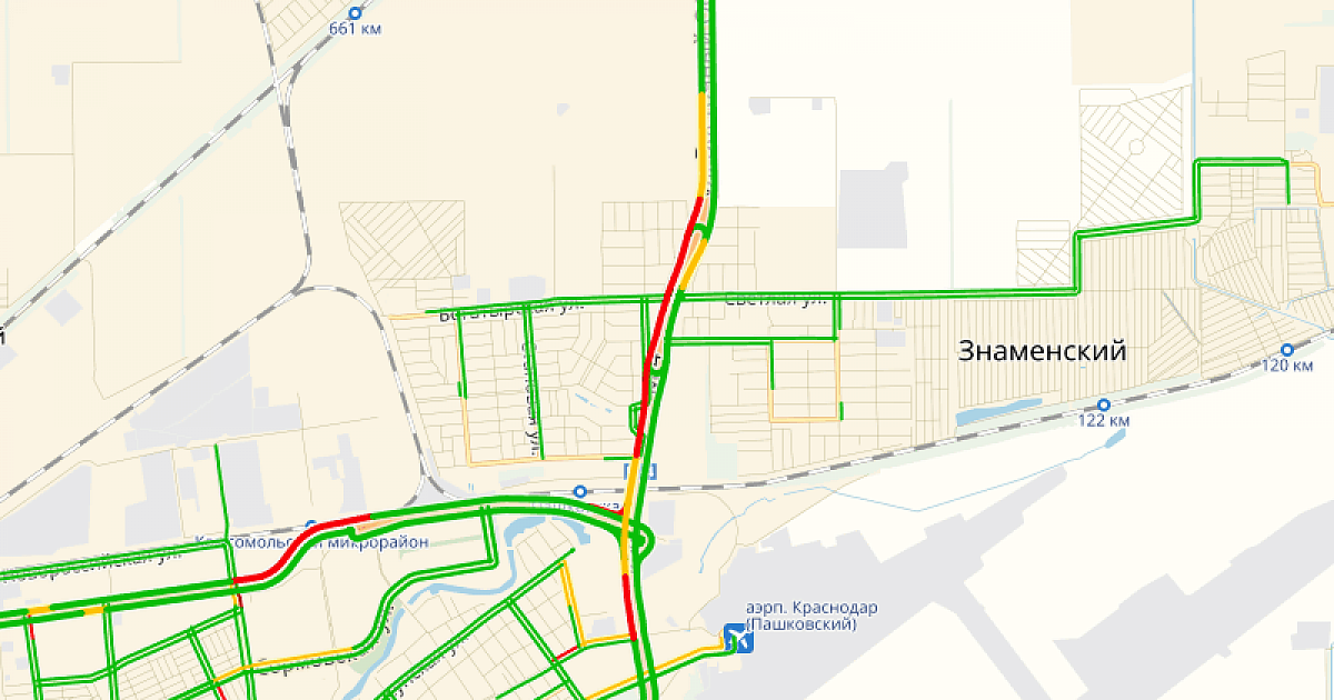 Карта краснодара пробки онлайн сейчас