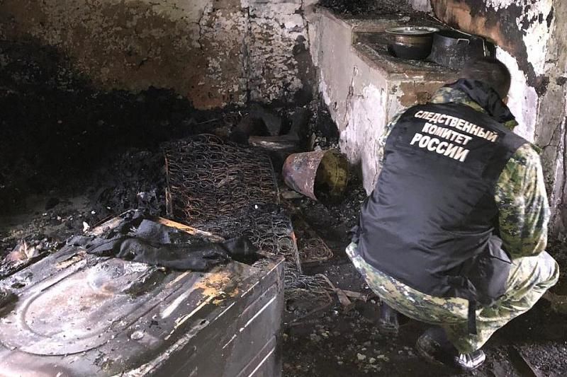 В Краснодарском крае во время пожара погиб 3-летний мальчик