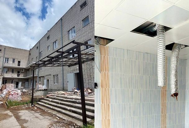 В Анапе завершается ремонт второго крыла инфекционного корпуса городской больницы
