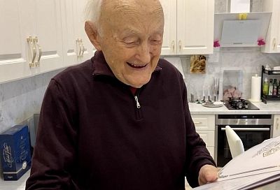 В Краснодаре 100-летний юбилей отмечает ветеран Великой Отечественной войны Валентин Колбиков