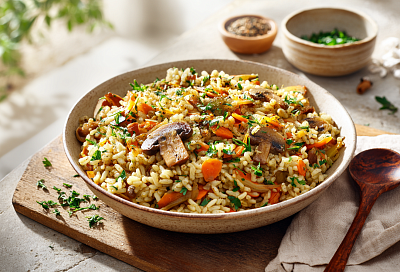 Постный плов с грибами: сытно, ароматно и без лишних хлопот