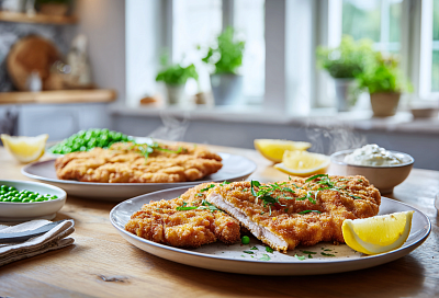 Шницель по-парижски: сочный, нежный и хрустящий — два вида за 20 минут