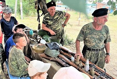 Казачьи военно-полевые сборы провели в Гулькевичском районе