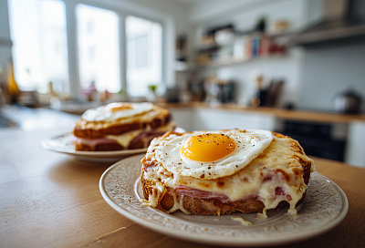 Крок-месье и Крок-мадам: хрустящие сэндвичи с ветчиной, сыром и бешамелем — вкуснее, чем в кафе