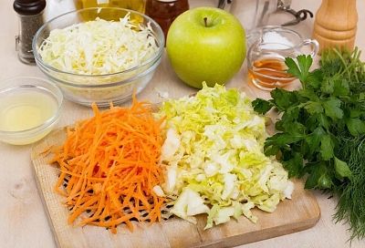 Салат «Очищение» с капустой и яблоком для разгрузки: лёгкий ужин после сытных праздников