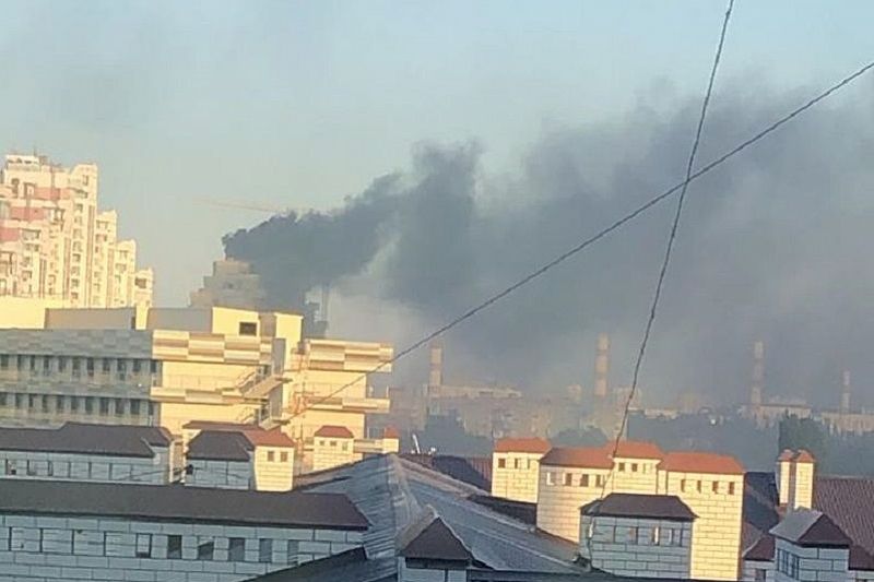 Пожар в строящемся многоэтажном доме в Краснодаре потушен
