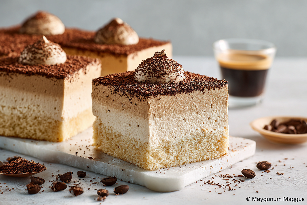 Кофейный торт «Пьянящее суфле»: бисквит, пропитанный эспрессо, и кофейный крем — запах сводит с ума 
