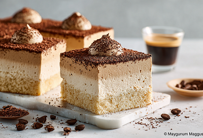 Кофейный торт «Пьянящее суфле»: бисквит, пропитанный эспрессо, и кофейный крем — запах сводит с ума 