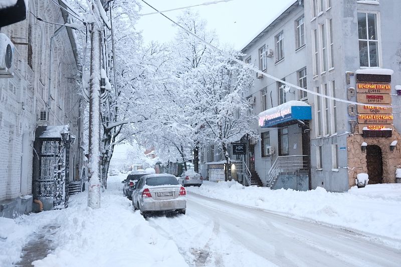 Еще 30 см снега выпадет в Краснодарском крае в ближайшие сутки