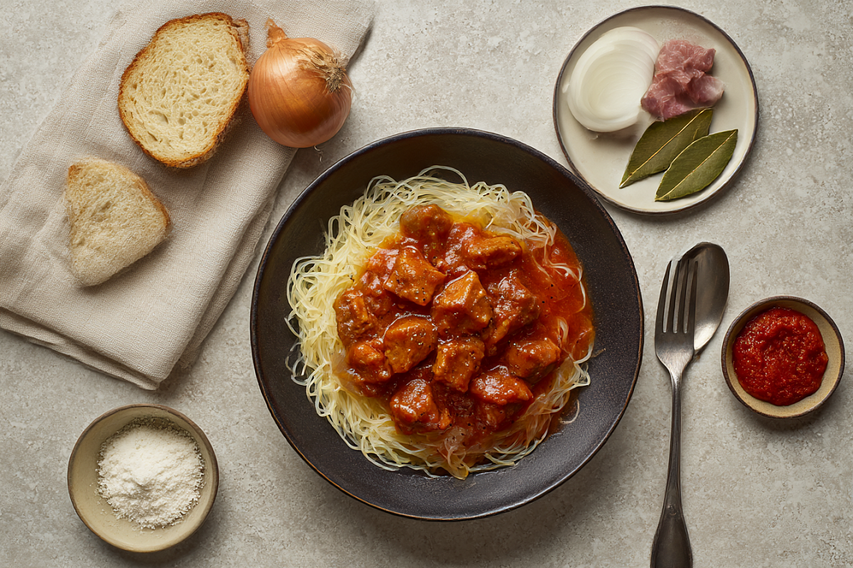 Нежное мясо с густой подливкой как в советской столовой — мягкое и сочное за час