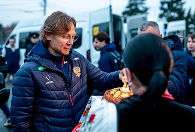 Сборная России прибыла в Краснодар