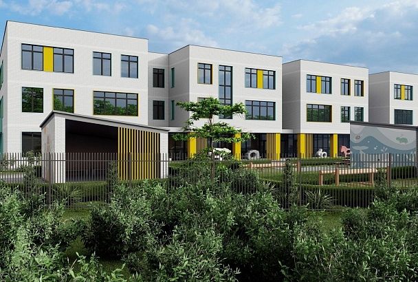 Утверждены фасады детского сада в микрорайоне «Порто-Ново»