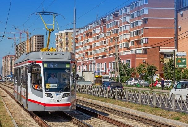Движение трамваев по улице Московской в Краснодаре восстановили досрочно