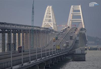 По Крымскому мосту за зиму проехало более 500 тысяч автомобилей