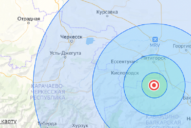 Землетрясение произошло в горах Северного Кавказа