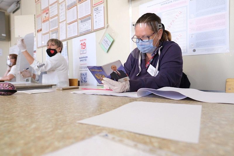 Выборы в Краснодарском крае проходят с соблюдением санитарных требований 