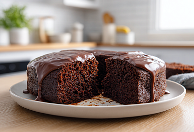 Самый простой шоколадный пирог: залила кипятком тесто с какао, и через час на столе сочный десерт лучше брауни