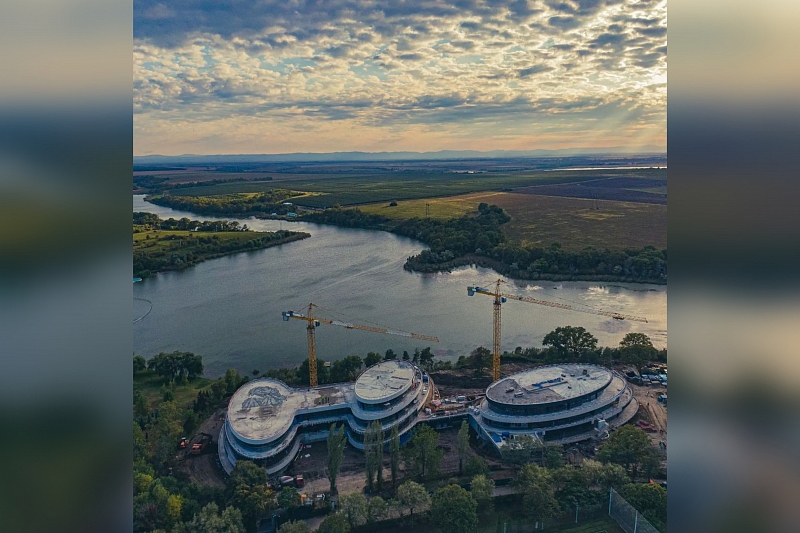 Строительство новой базы ФК «Краснодар» показали с высоты птичьего полёта