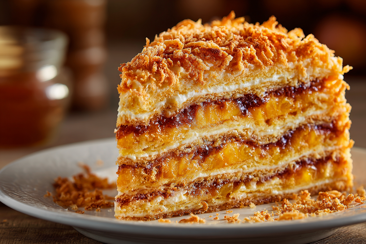 Нереально вкусный яблочный торт-пирог – слоёный, сочный, тает во рту как штрудель, только проще!